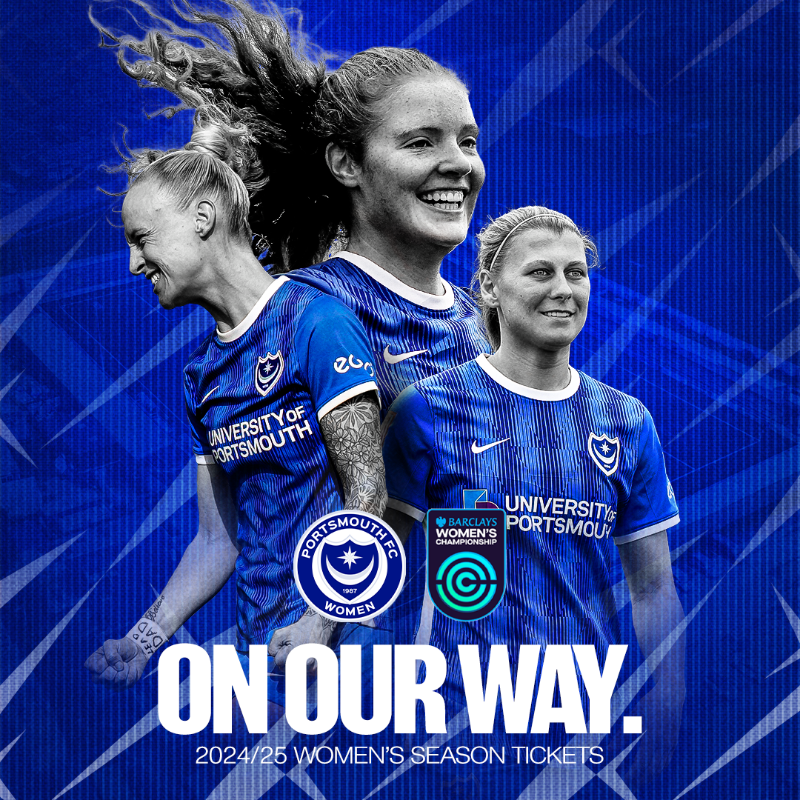 PompeyWomen's tweet photo. ☝️ One week 'til we return home.
✌️ Two weeks 'til our @BarclaysWC debut.

Secure your tickets for #Pompey 🆚 Arsenal U21: ⤵️
