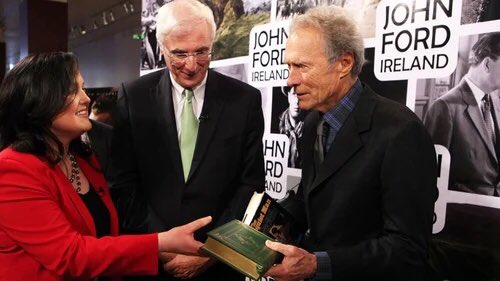 Sergiofordy's tweet photo. Film great @RealTheClint has been honoured with the inaugural John Ford Award from the newly established John Ford Ireland (2011).
“This is a great privilege for me. His Westerns had a great influence on me, as I think they had on everybody”
@RealTheClint.
#ClintWeekend https://t.co/2i3KWgbQyA