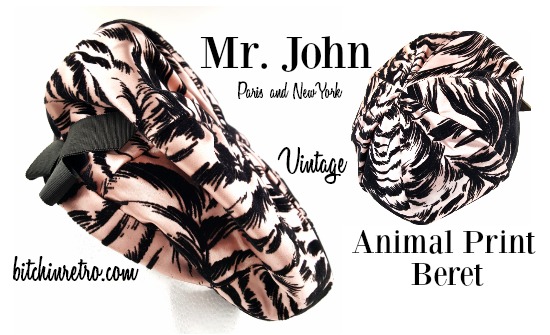 RetroCEO's tweet photo. Striking vintage statement hat from #MrJohn Classic of New York & Paris. The black #animalprint has a crushed velvet texture but the orange and pink abstract lining is the frosting on the cake. A unique #hat straight from a #vintage runway.
#bitchinretro
https://t.co/oCsuwPaC1R https://t.co/7luRcDfD97
