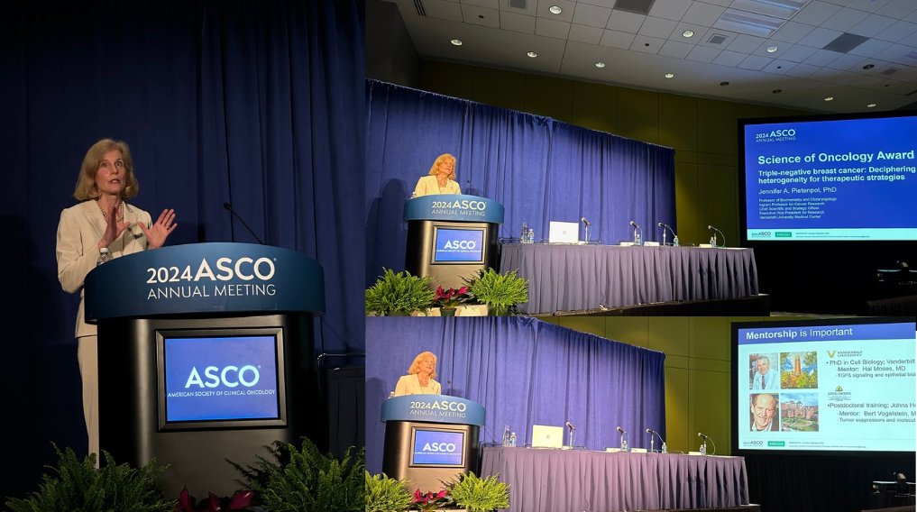 Vanderbilt Health (@vumchealth) on Twitter photo Woot woot!
MT @VUMC_Cancer Excited to celebrate Dr. Pietenpol on her Science of Oncology award at #ASCO24. She gave a great presentation centered on the multidisciplinary team at Vanderbilt-Ingram that enabled her work in #breastcancer focusing on #TNBC. <a href="/VUBasicSciences/">Vanderbilt School of Medicine Basic Sciences</a> Woot woot!
MT @VUMC_Cancer Excited to celebrate Dr. Pietenpol on her Science of Oncology award at #ASCO24. She gave a great presentation centered on the multidisciplinary team at Vanderbilt-Ingram that enabled her work in #breastcancer focusing on #TNBC. <a href="/VUBasicSciences/">Vanderbilt School of Medicine Basic Sciences</a>