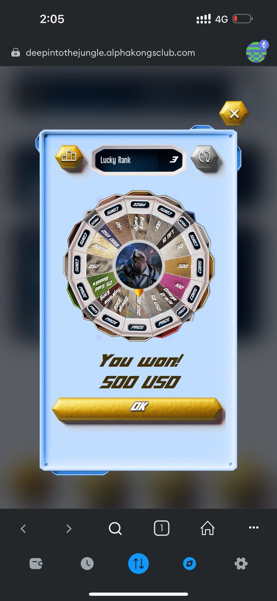 Just won 🏆 $500 🏆 by spinning the wheel in <a href="/AlphaKongsClub/">Alpha Kongs Club</a> 
Stake earn win , as simple as that 🚀🚀🚀🚀🚀🚀🚀🚀