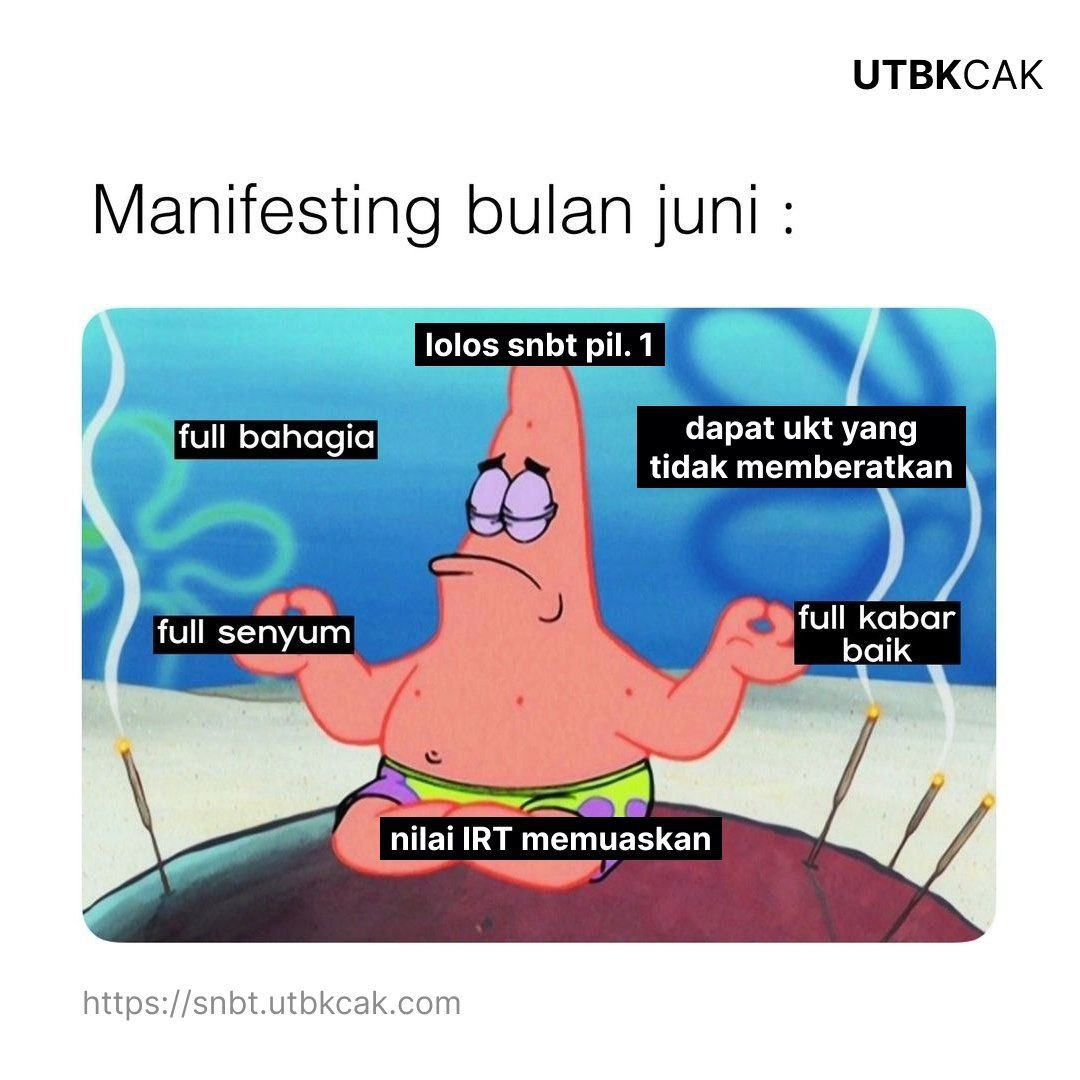 snbtfess's tweet photo. manifesting dulu ga siee @.utbkcak stud! https://t.co/sKHgOrzT4Z