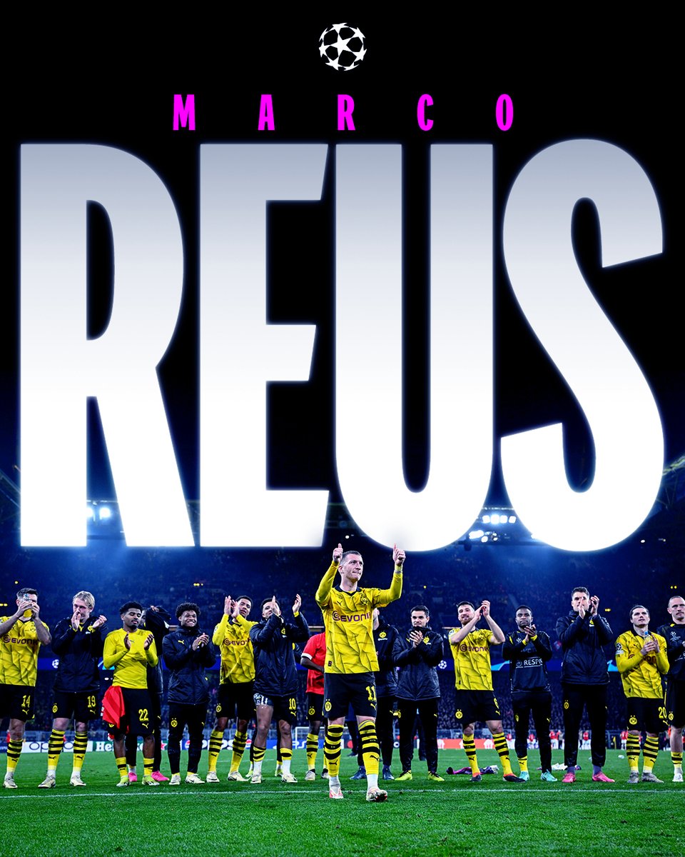 ChampionsLeague's tweet photo. Danke Marco 🖤💛

#UCLfinal https://t.co/B42mzgaM12