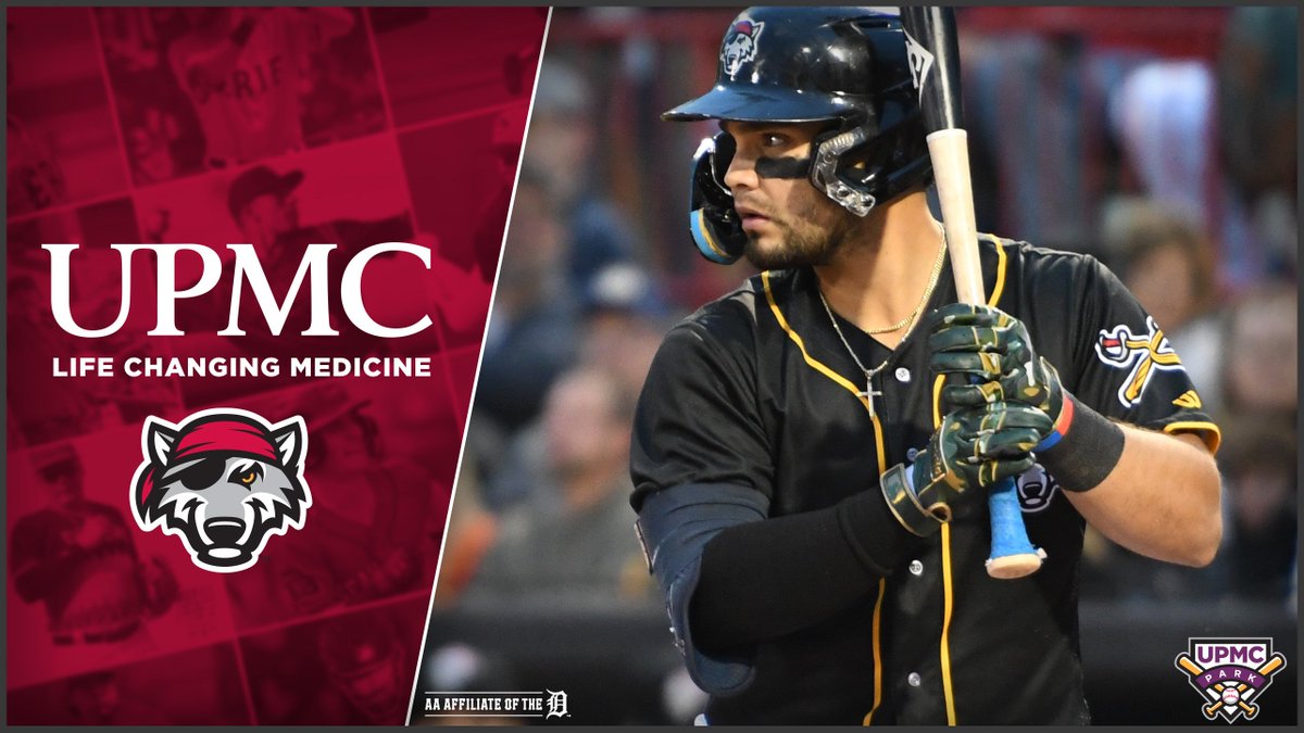 Fonzy Blast! 4-1 Erie in the fifth on his first Double-A home run from the right side of the plate. 102 MPH off the bat and 387'