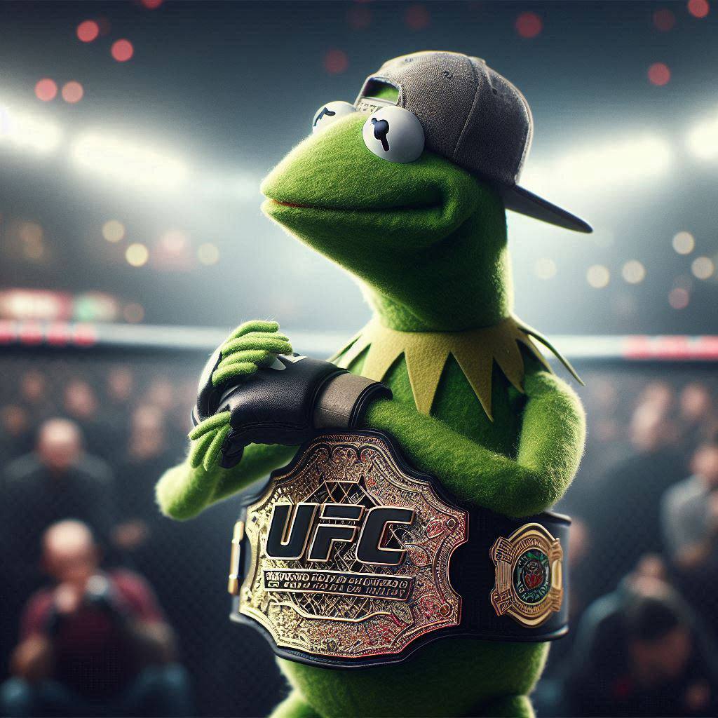 Kermit's ready to beat every fudder, #ufc302 would be such an easy win for $KERMIT

🐸🥊