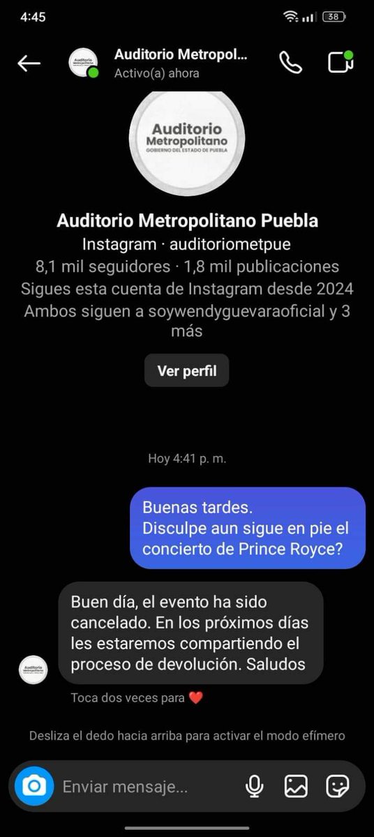 royce__i's tweet photo. @PrinceRoyce Royce, no sé si estés enterado, pero cancelaron tu concierto en Puebla.
Porfavor revisa que esta pasando y no vayas a permitir que cancelen tus demás conciertos en las otras ciudades de México, porfavor NO nos hagas esto, muchas Roycenaticas estamos muy ilusionadas por ir a verte https://t.co/LHxwtwXbaS
