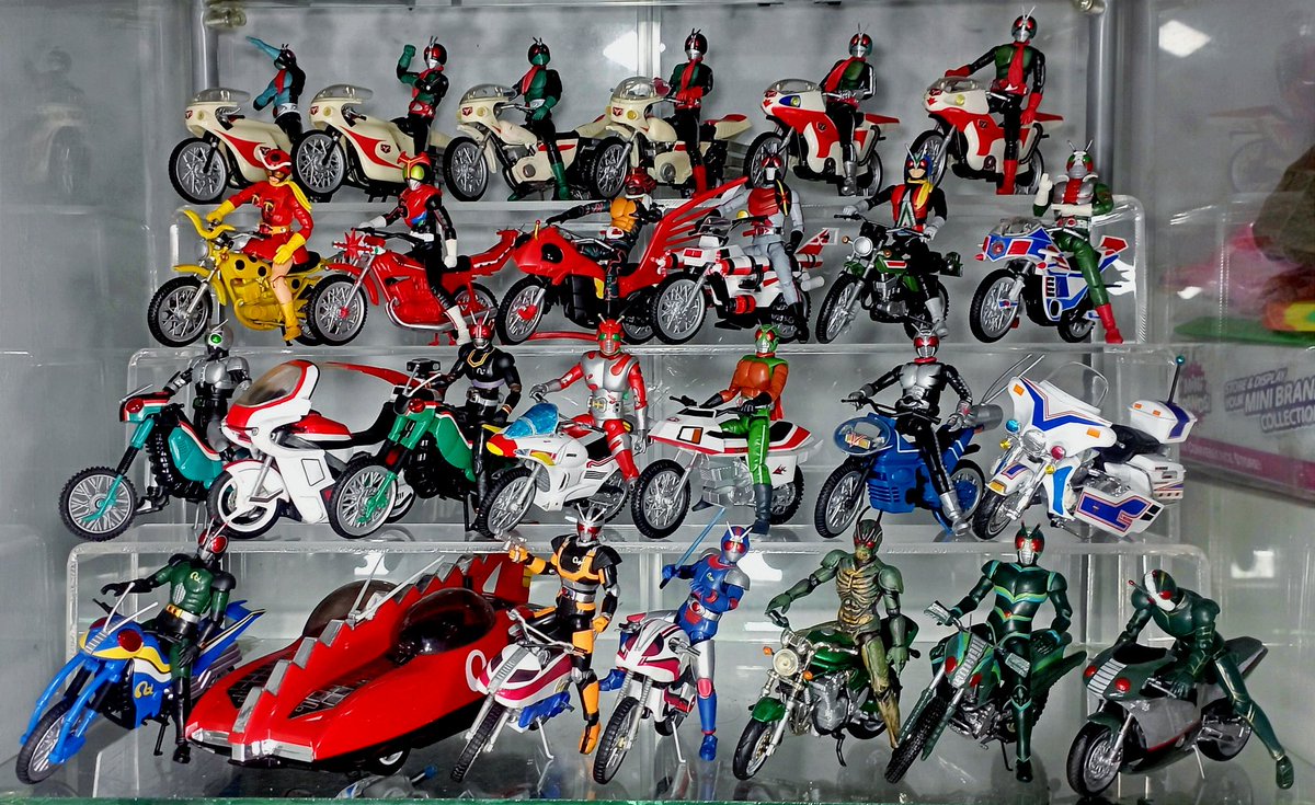 Fandi39716645's tweet photo. 🤩 掌動 仮面ライダー #shodo仮面ライダー 昭和・平成の仮面ライダーバイクを集めました https://t.co/VIoZyLzWVZ