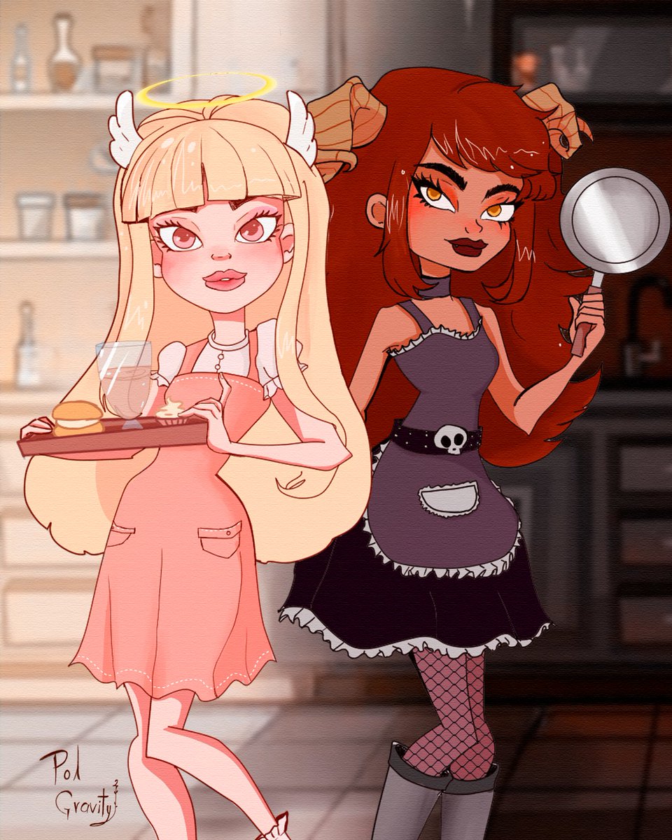 polgravity's tweet photo. .. ¿Se acuerdan de este jueguito? ..
Decidí hacer un fanart de los personajes del jueguito en flash Devilish Cooking al estilo de Monster High porque siento que los personajes dan para ese estilo ajaja https://t.co/JR7aNdDWhR