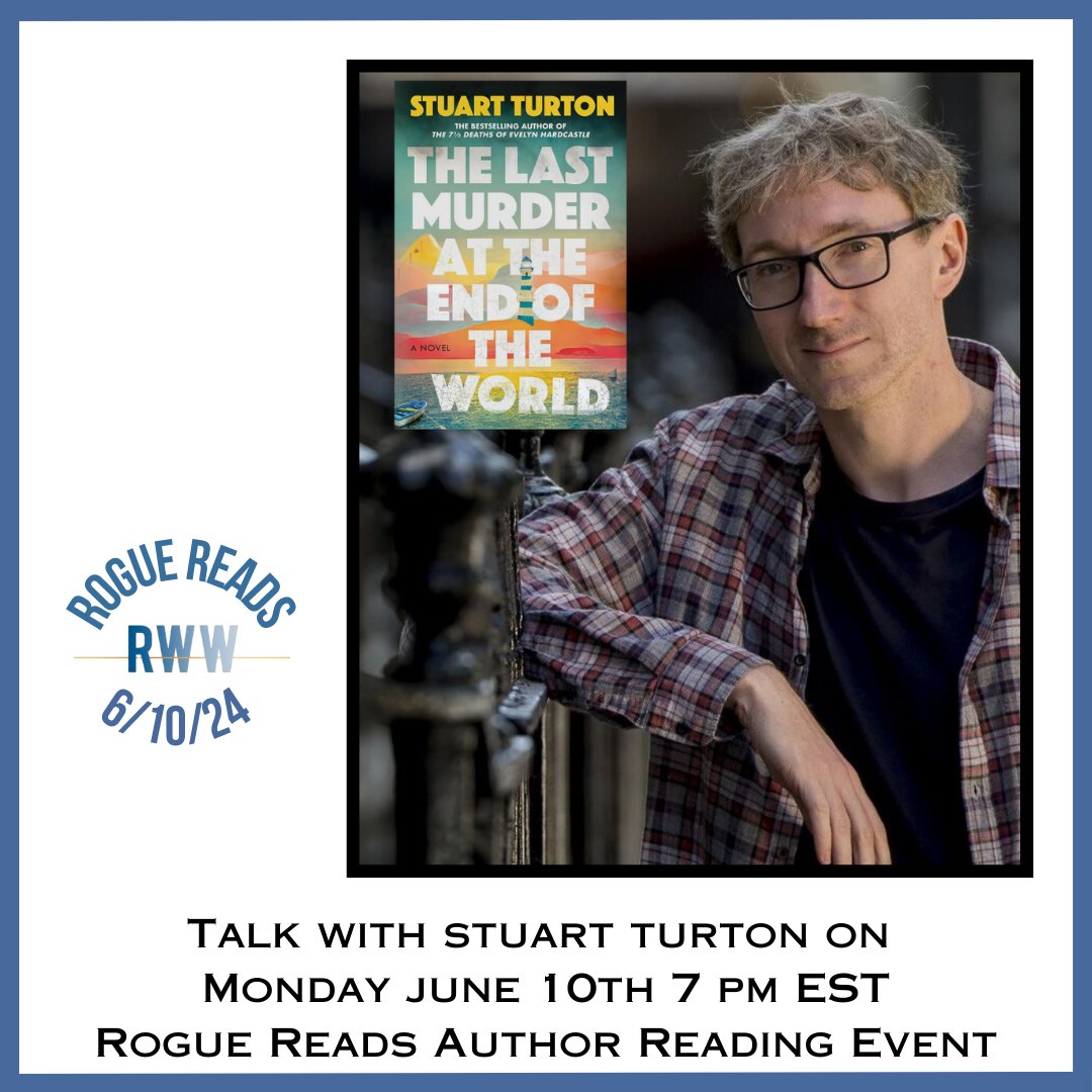 Everyone left in the world lives on one idyllic island...until one is murdered. 
For more info and free registration: bit.ly/RRJune2024

<a href="/stu_turton/">Stu Turton</a> <a href="/robyngigl/">Robyn Gigl (she/her)</a> @blacktop1950 @tracypc6161 <a href="/gaylelynds/">Gayle Lynds</a> <a href="/isabellambooks/">Isabella Maldonado</a> <a href="/KarnaBodman/">Karna Small Bodman</a> <a href="/christinegoff/">Chris Goff</a> <a href="/LisaBlackAuthor/">Lisa Black</a>