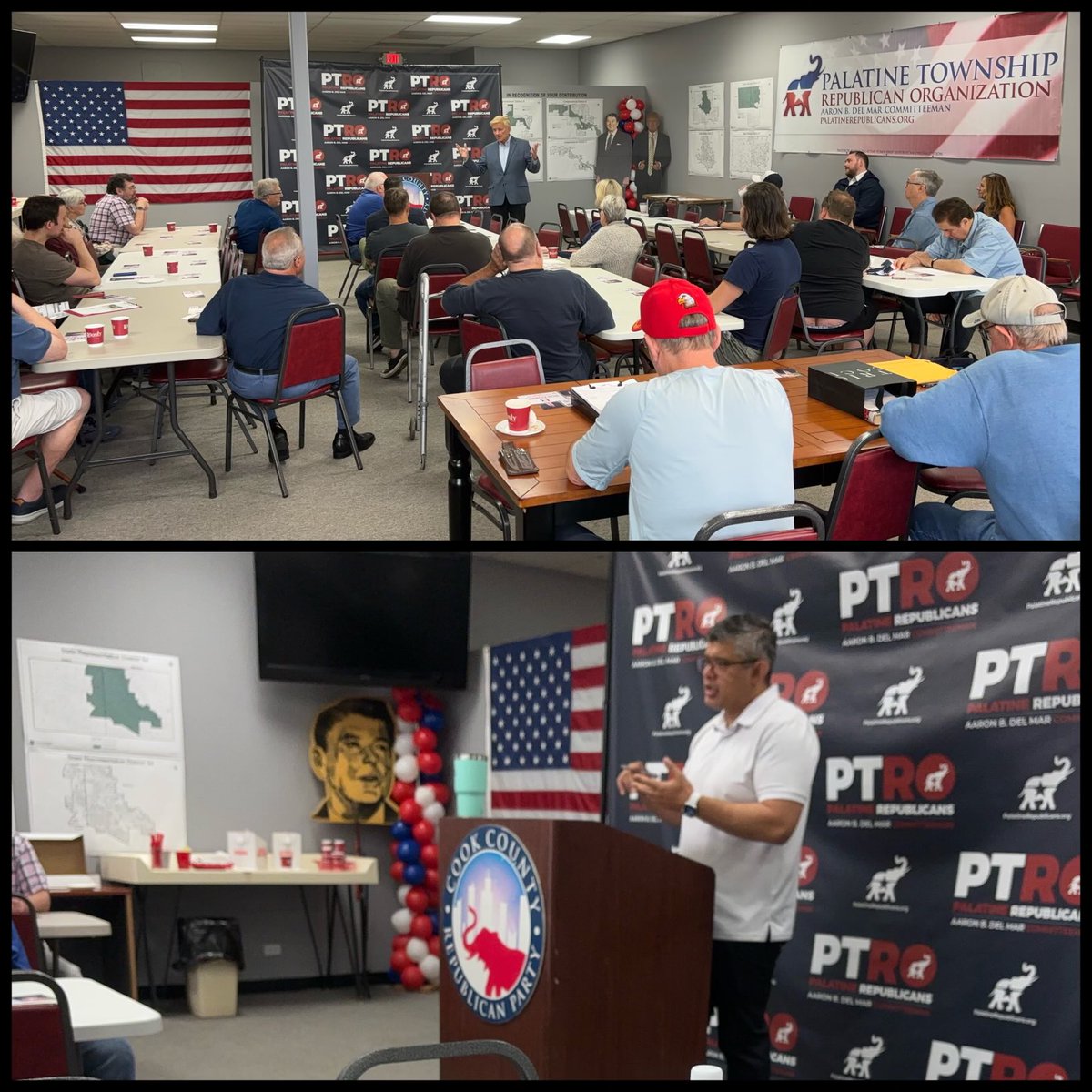A great morning in Palatine with ⁦<a href="/AaronDelMar/">Aaron Del Mar</a>⁩ and the Palatine Township Republican Organization.
Together, we can make a safer and stronger Chicagoland for all.
