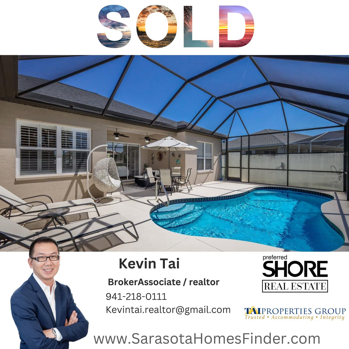 KevinTaiRealtor's tweet photo. 🥳 SOLD 🎉🙌

🏠 Congratulations to my client from NYC who has just closed on their stunning home in Tatum Ridge Sarasota with a pool and a golf course view.

Video Testimonials: https://t.co/W17tvyqS2V

#sold #home #tatumridge #pool #golf #view #Sarasota #FL  #SarasotaFL https://t.co/HSrtYYHXut