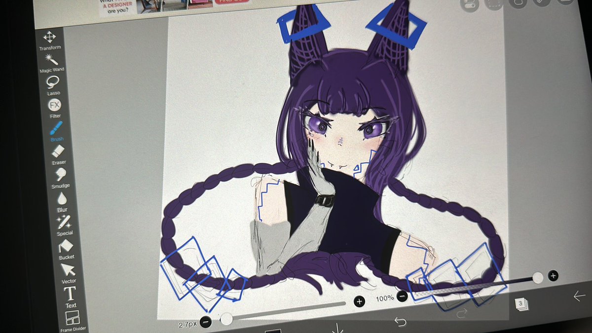 💟Update: Hi everybody, it’s been a while! I have been super busy recently, but i’m trying to get back to Mirei and you guys. I hope you can enjoy this quick sketch I made of Mirei while I can continue on the model!! 💜

 #Art #Artist #Vtuber #VtuberDebut