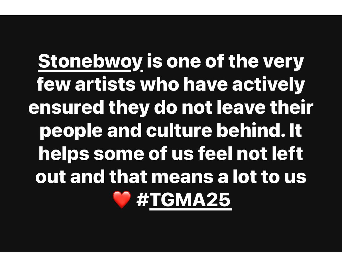 AkosuaSerwaaJua's tweet photo. He Dey Respect The Culture That’s Why He’s Always Winning 🥂🐐

#StonebwoyForAOTY 
#25thTGMA https://t.co/dSkkRcA6Rx