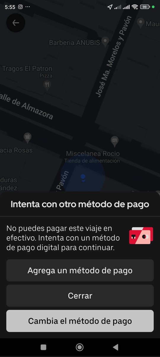 AurelioAngoa's tweet photo. @Uber_Support @Uber_MEX ¿De que sirve la app sino sirve ningún método de pago? Sino es tarjeta de débito, ni efectivo, entonces que pretenden. Nefasta https://t.co/5YQ0zgaTnc