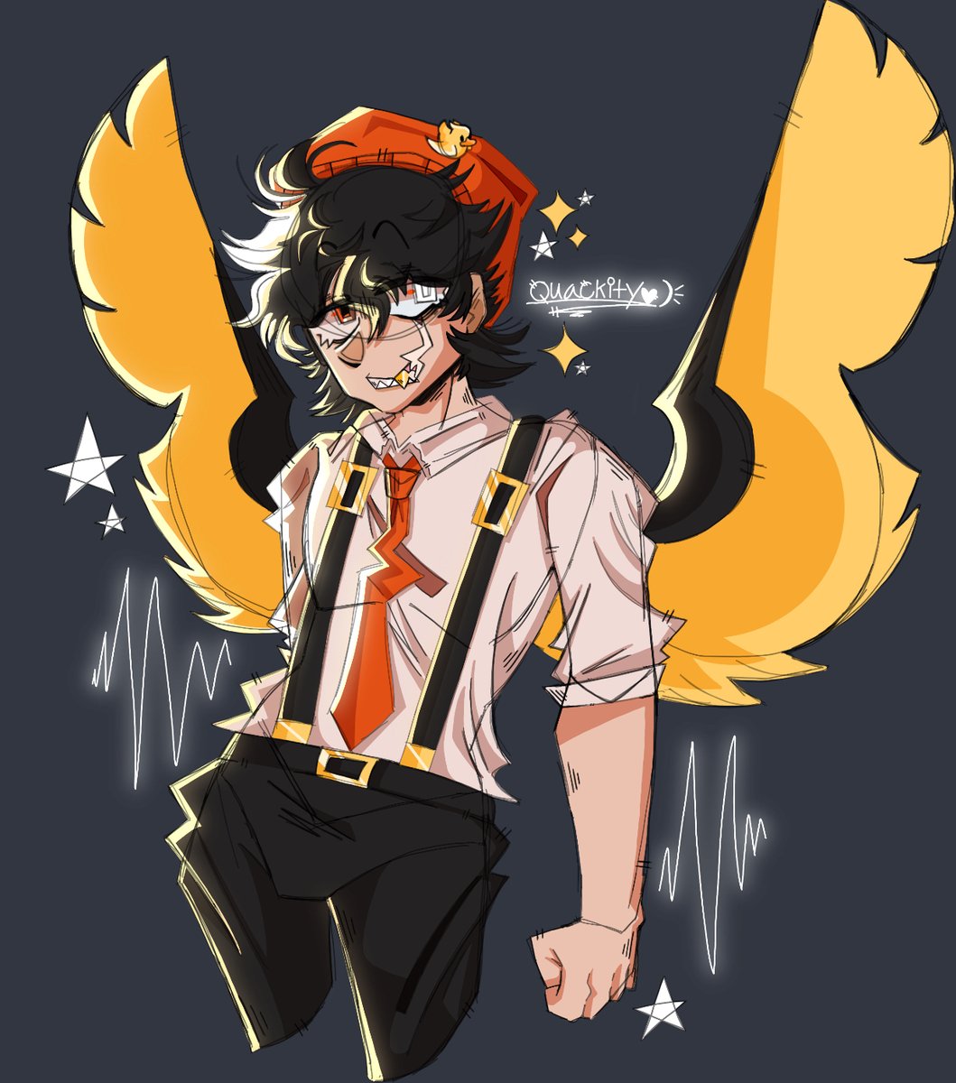 Haven’t drawn BigQ in a while and felt like drawing him so uh ya #mcyt #mcytfanart #quackity #quackityfanart