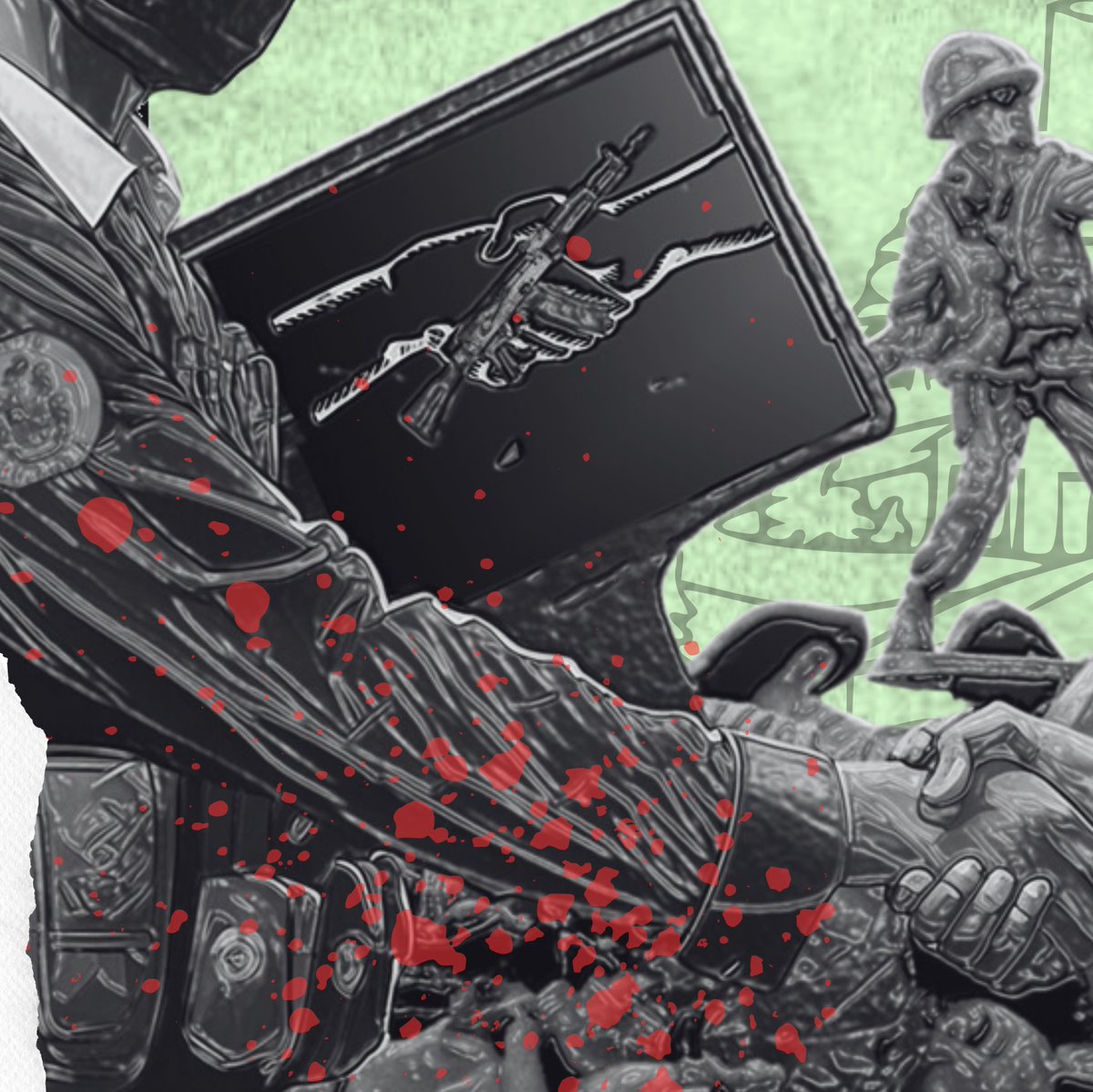 IdentiEstudiBga's tweet photo. #EmergenciaHumanitaria Esta estrategia paramilitar se manifiesta de varias formas, como el Clan del Golfo, en otros lados disidencias de las FARC-EP, y también son las bandas criminales trabajando conjuntamente con fuerzas del Estado.

#DesmonteDelParamilitarismoYA https://t.co/42jM8oYtLt