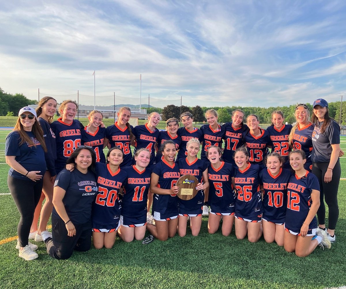 REGIONAL CHAMPS: 🏆🏆 Congratulations to Greeley Lacrosse for winning the Regional Championship today against a tough Bethlehem team! 🎉🎉 They went into overtime and won by the score of 7-6. 🧡💙 We are so proud of you! 
#GoGreeley #WeAreChappaqua