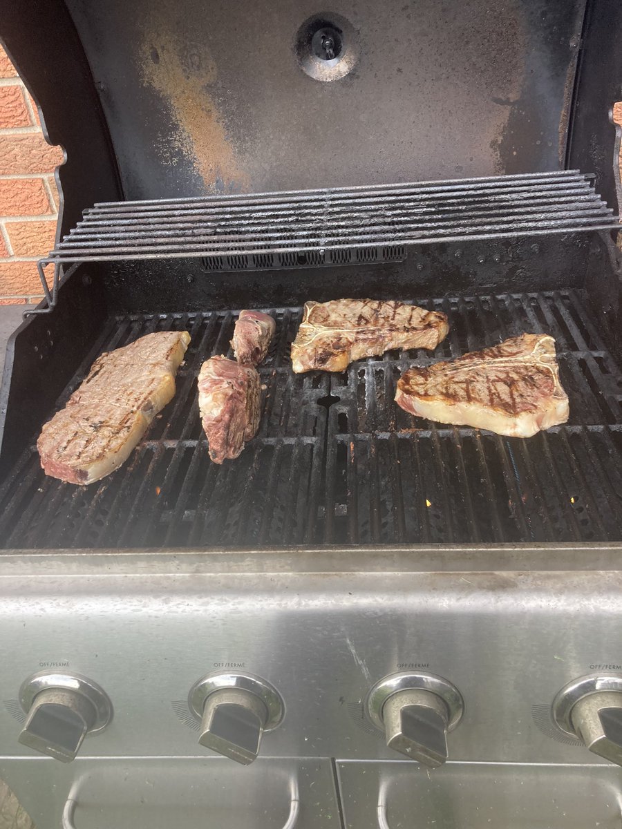 Planting corn 1st bonfire and some delicious steak on barbecue hellooooo