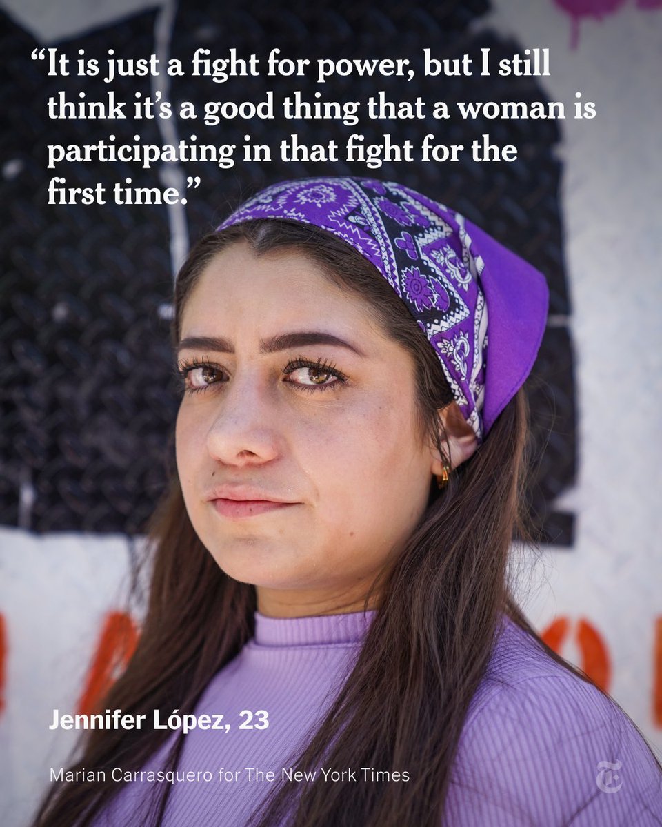 Mexico is poised to elect its first female president on Sunday. The milestone is a reflection of the country’s complex relationship to women, who face rampant violence and sexism, yet are also revered as matriarchs and trusted in positions of authority. nyti.ms/4dY9uWV