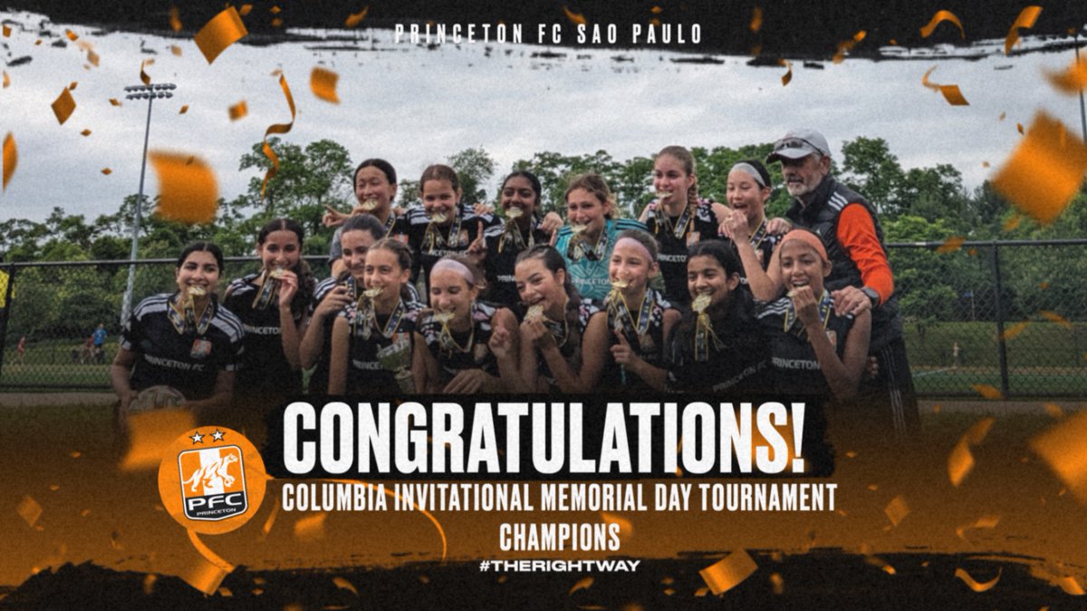 PFC_Princeton's tweet photo. Sao Paulo girls had a great showing at the Columbia Invitational Memorial Day Tournament winning their flight with 4 wins, all by clean sheets!!! Well done Ladies!!! #Princetonfc https://t.co/UsoxwHQd2S