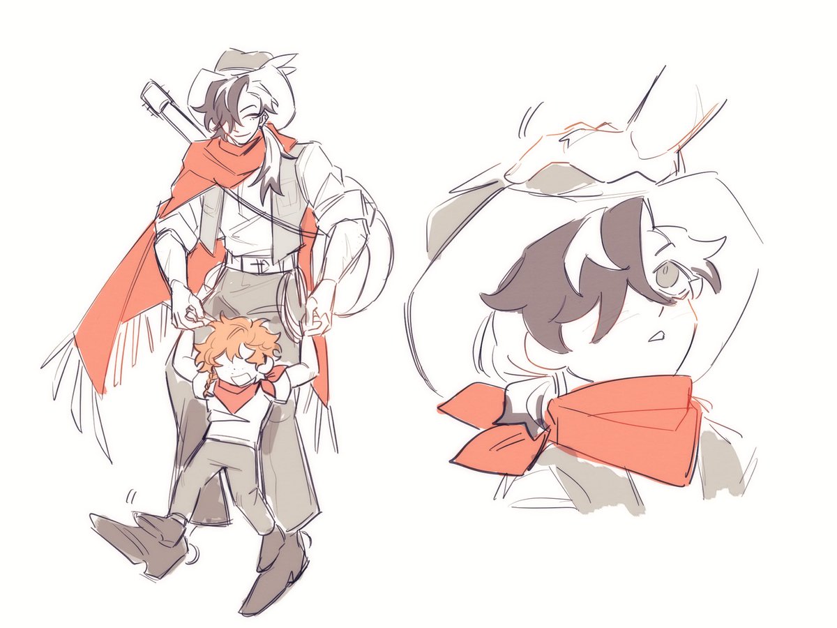hymnoeides's tweet photo. Wanted to doodle a lil smth for children’s day abdhebsjs
I remember we would teach my brothers to walk by guiding them with our own feet and this image has been in my head for a while now :) #Boothill https://t.co/yfOwSZ38Rd