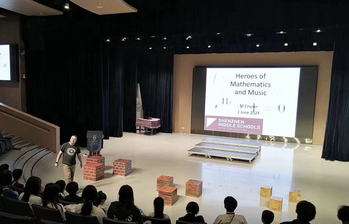 Statsyman's tweet photo. What a fabulous first Shenzhen Team Maths!!(https://t.co/jkM7GgfAzG)

13 teams from 4 schools came to Harrow International School Shenzhen to pit their wits in 4 rounds of gruelling questions! Firstly was the group round, an opportunity of warming up the brain with 10 questions. Following on, the relay, the shuttle and the crossnumber. 
It was great to see the team work and tactics used by each team!!

Followed by the “Heroes of Maths and Music” by @mcmathscomm, HoD Maths at Harrow Shenzhen; looking at the role Pythagoras had in the birth of music, and the Topology of Bach’s Puzzle Canons. 

Huge congratulations to SWIS for winning the overall competition, to HIS Shenzhen for an overall 3rd place and a huge shout out to the Maths Team at Harrow Shenzhen for their outstanding event running and tech support.

#edutwitter #mathsandmusic #harrowshenzhen #mathsinspiration