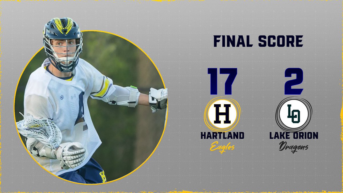 And then there were 4, the <a href="/HartlandBoysLax/">Hartland Lacrosse</a> team defeats Lake Orion 17-2 to advance to the state semifinals. They will head back to Troy HS on Wednesday, June 5th to play Br. Rice. Game time is 7 PM.