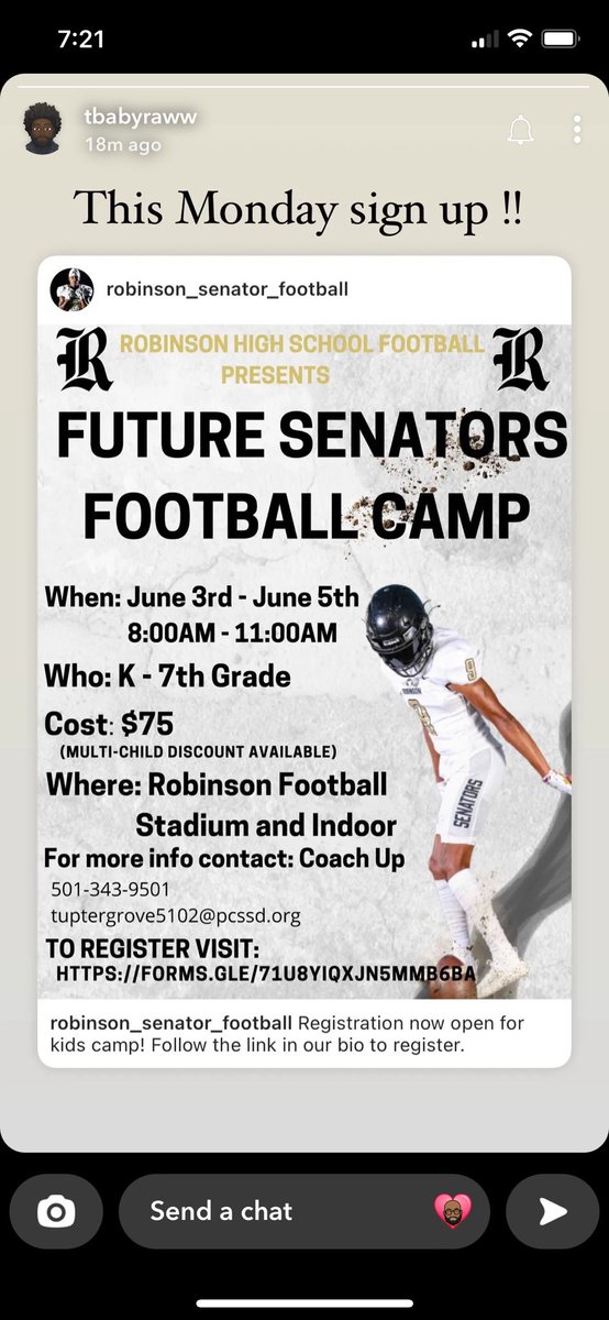 futuresenatorFB's tweet photo. Sign up!!!!!! https://t.co/fPXqmRvyXr