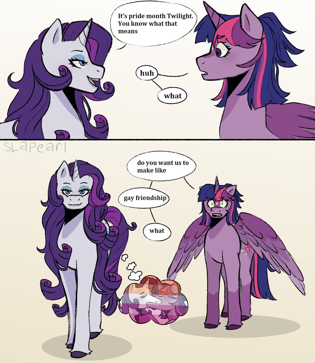 SLapearl's tweet photo. happy pride month #mlp #raritwi https://t.co/ahwtP1q0Dj