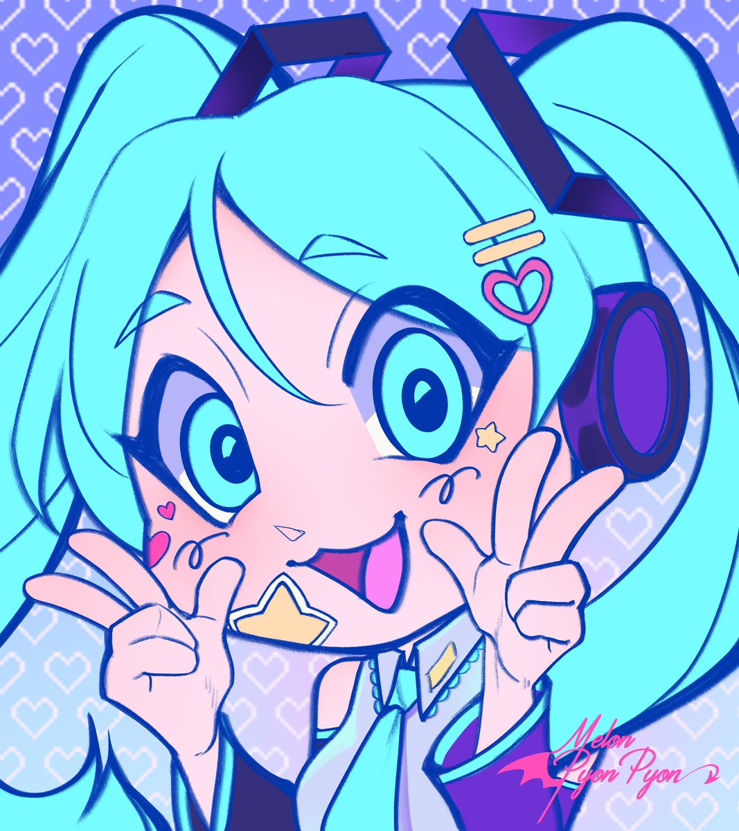 MelonPyonPyon's tweet photo. Reposting 'cuz I haven't finished anything these days xd 

Plus I forgot to add the flat color version lol
.
.
.
.
.
.
.
.
#hatsunemiku #vocaloid #vocaloidfanart #piaprostudio #miku https://t.co/8ucEdKuFur