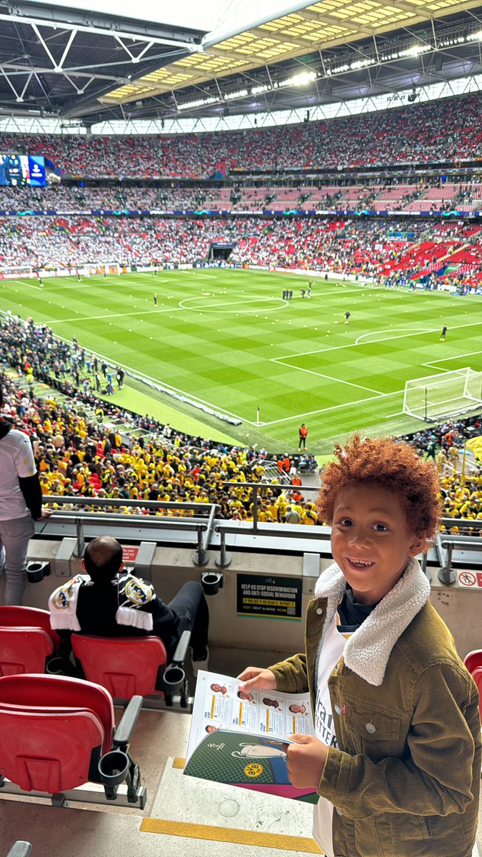 Look who is happy today…⚽️
#finalchampionsleague
#dortmundvsrealmadrid
#wembley