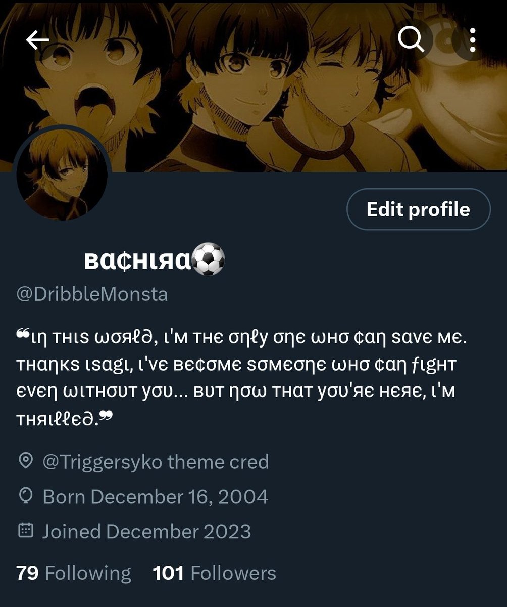 ⚽. 
Also yaaaaa we made it too 100 followers :D Thank you all, Account updates + Pin is on its way.