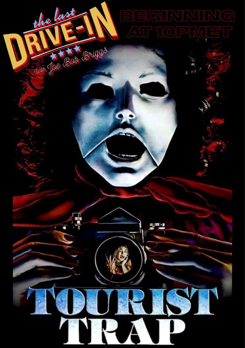 Happy Spooky Saturday everybody! Join us tonight at 10pmET on the Joe Bob Briggs discord as we watch Tourist Trap: The Last Drive In Edition! discord.gg/cpATerwXw4 #horror #MutantFam #TheLastDriveIn #TouristTrap <a href="/kinky_horror/">Diana “Darcy the Mail Ghoul” Prince 🎃💌</a> <a href="/therealjoebob/">Joe Bob Briggs</a>