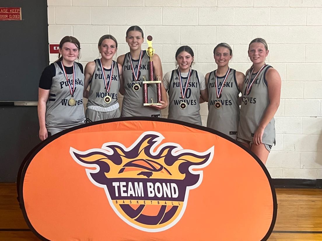 Just six girls played today as Pulaski County Varsity Wolves, all Current Lady Cougars. Winning the Championship in OT sudden death style! #futurestars
