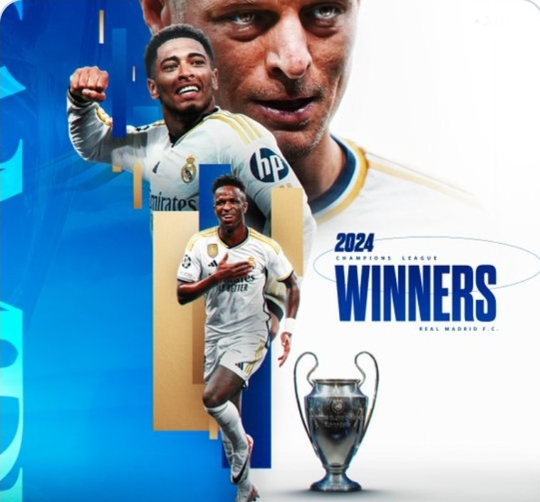 katus17863's tweet photo. It's over!
Real Madrid, European champions for the 15th time, more than twice as often as any other club.

They've won six in the last 11 years; only one other club has won more than six in the entire seven-decade history of the competition. #UCLF https://t.co/hbvzPZgHmu