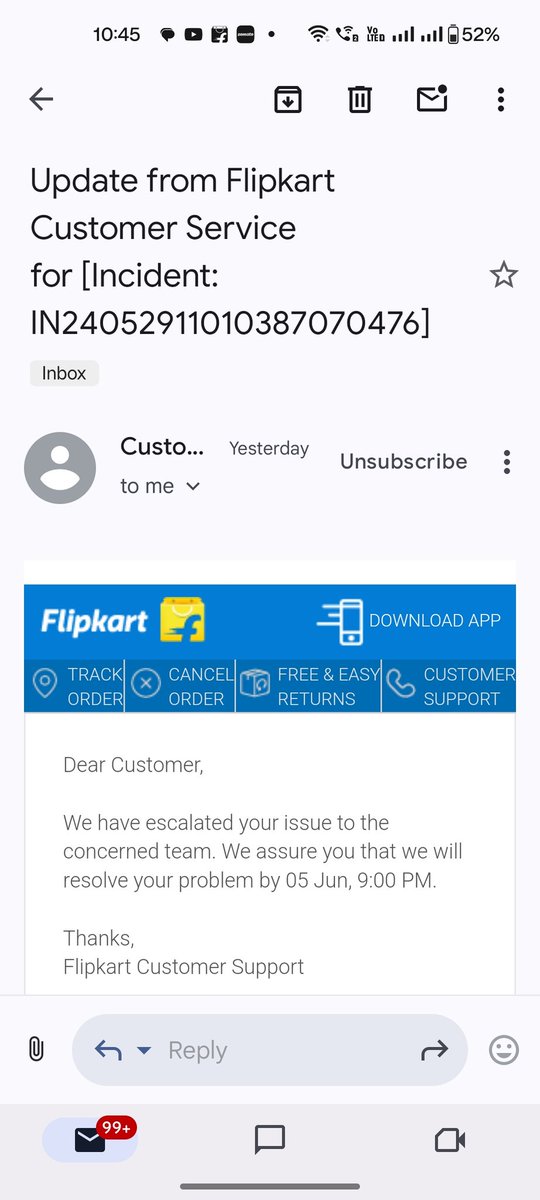 sachin_verma91's tweet photo. I bought a ceiling fan this year in February through @Flipkart which has a 24 month warranty. I am trying to reach out to @flipkartsupport from 15 days but not getting any resolution from the support team except assurance. This is the drawback of buying online. No response yet. https://t.co/4Hwdee6eB3