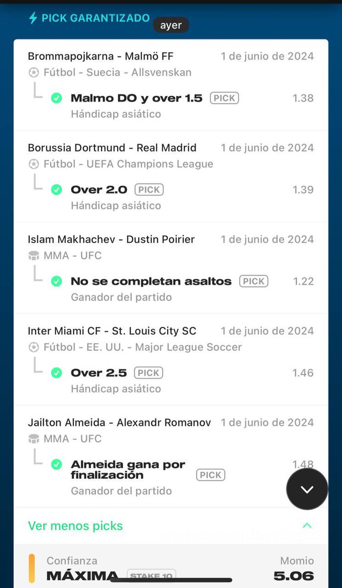 Cobrado 🔥✅

Grupo Gratuito:
t.me/PicksGratisDia…