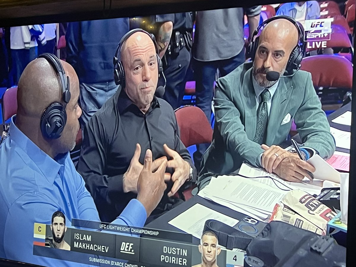 fkd1581's tweet photo. #ufc302 hair not necessary for quality commentary @joerogan @dc_mma @Jon_Anik https://t.co/meTUAZsu9l