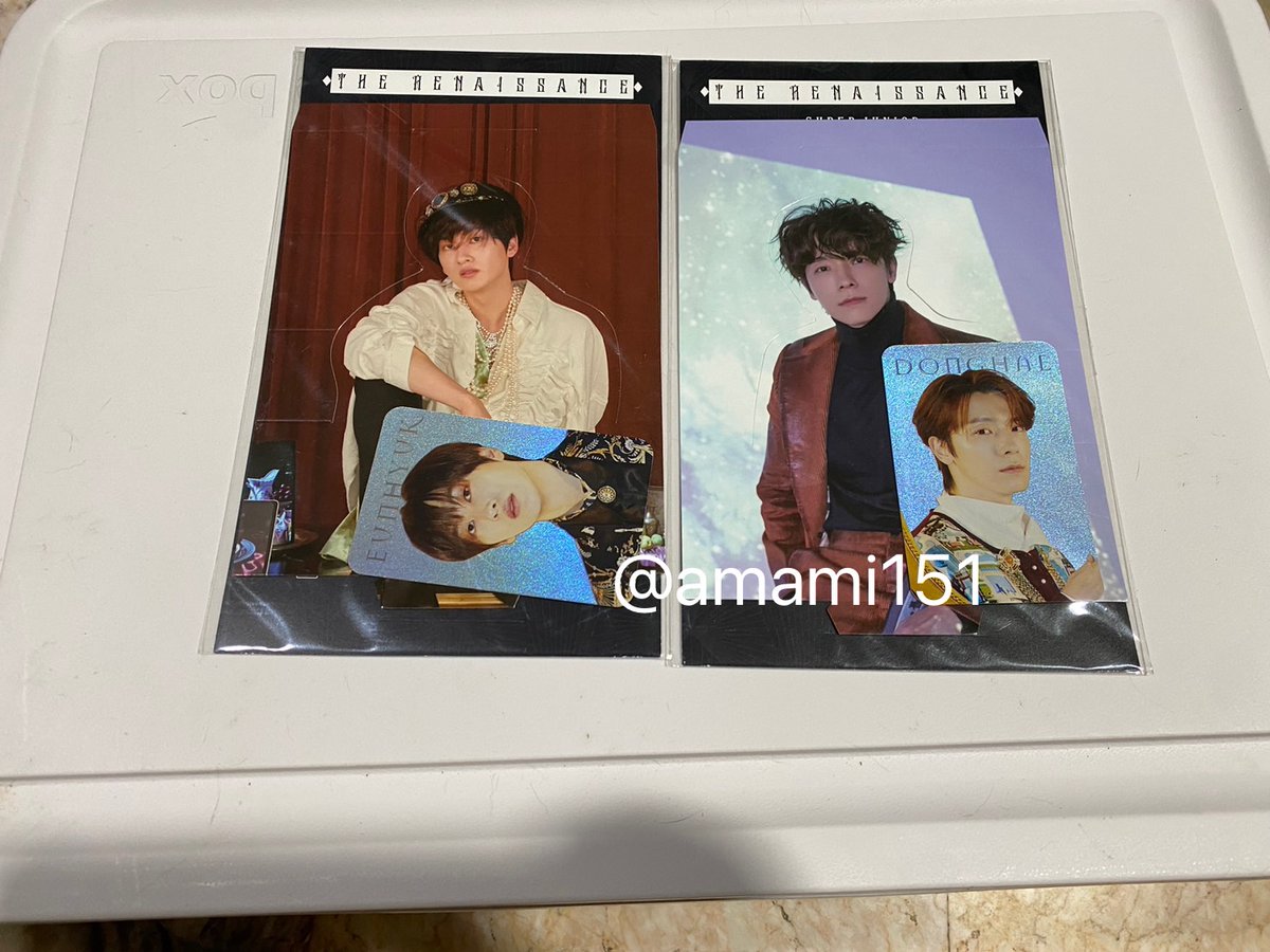 amami151's tweet photo. ส่งของของสะสมซุปเปอร์จูเนียร์ หาเงินไปรักษาแมวค่า

#ตลาดนัดเอสเจ #ตลาดนัดเอลฟ์ #เอลฟ์มินิมาร์ท #Donghae #Eunhyuk https://t.co/jcLkSeIFJb