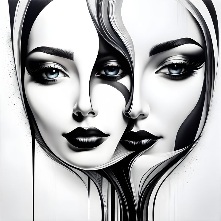 freestyleteez's tweet photo. Art of the Day: "Whispers in Monochrome". Buy at: https://t.co/agCbYyx3CA https://t.co/pU6sHr1RqF