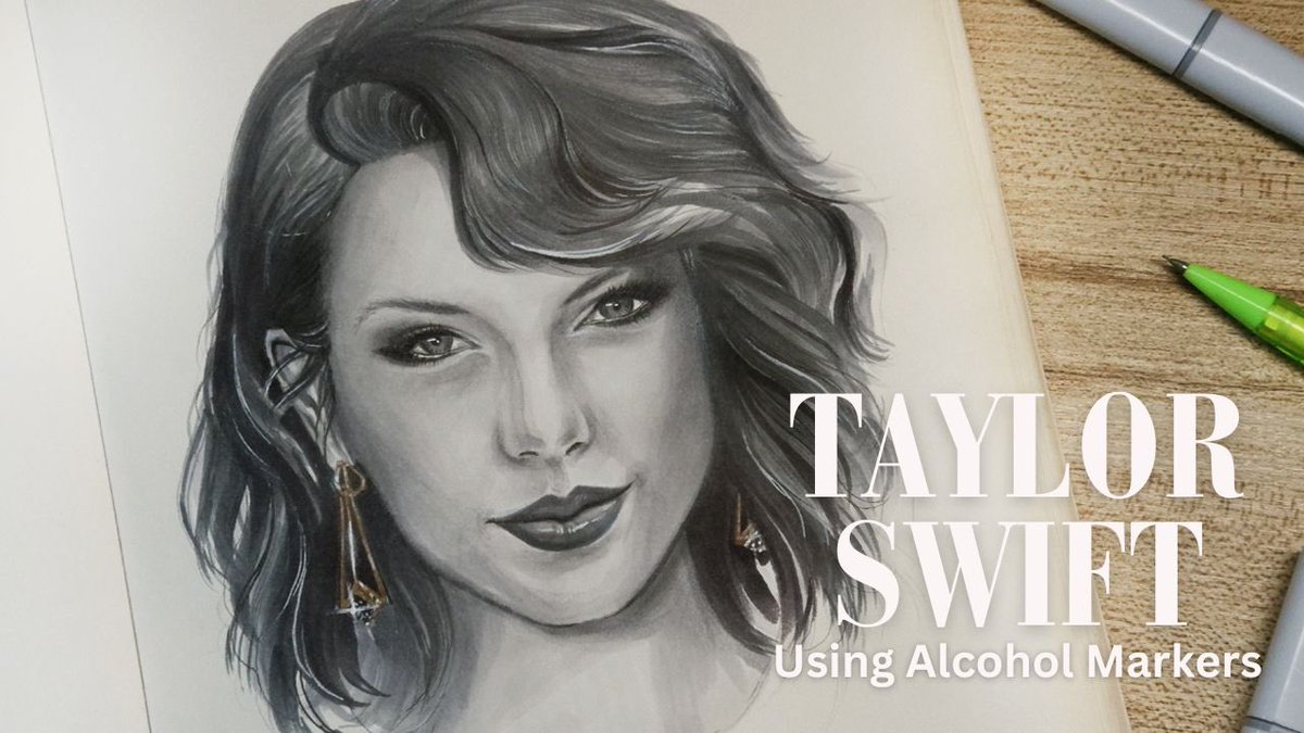 goodboyarjay's tweet photo. Just shared my #TaylorSwift drawing using alcohol markers on my Youtube Channel. Please see the link below 🔽 #TayTay #Swiftie https://t.co/PnvmtV5N2A