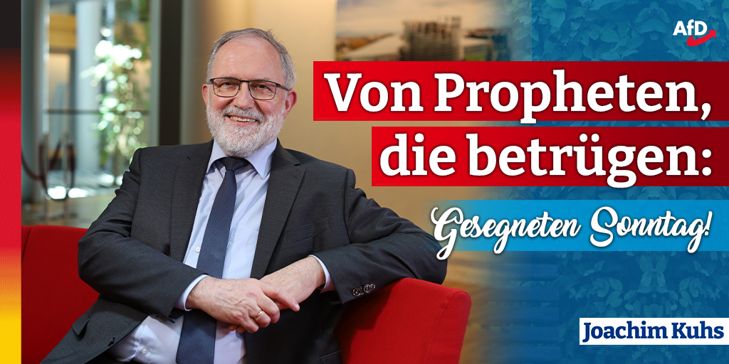 Von Propheten, die betrügen: Gesegneten #Sonntag 

Da Gott unser Glück will, warnt er uns immer wieder davor, ins Unheil zu laufen. Nicht um uns zu schikanieren, sondern um uns zu retten. Im alten Bund tat er dies häufig durch die Propheten. Und diese hatten oft genug mit