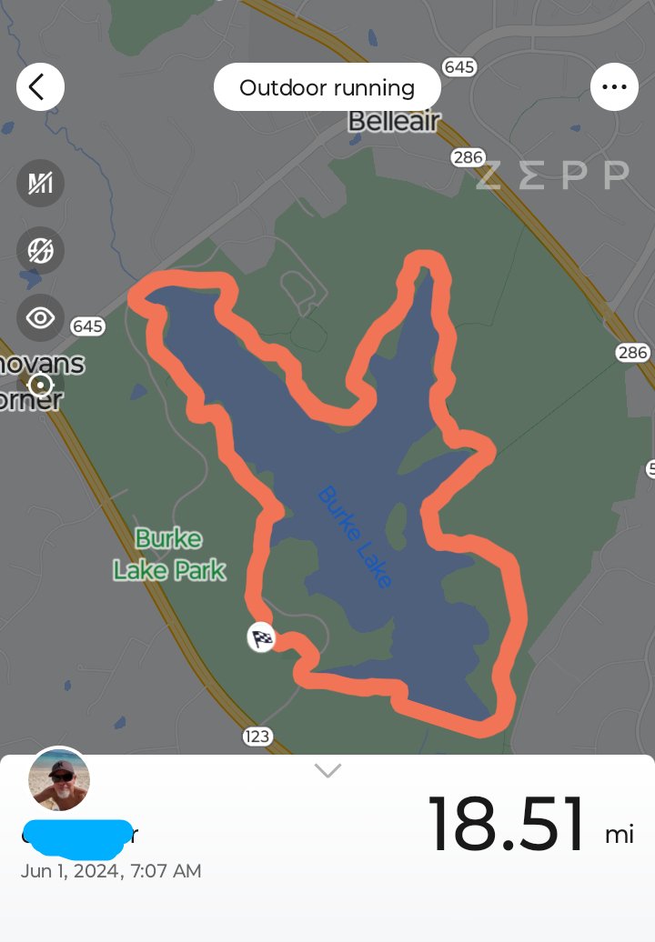 docreport's tweet photo. Finally a decent long run. I've been out of the game for too long and need to keep up the momentum. Long runs for me used to be 20+ miles. Eh, it was Whopper and shake worthy 😂 #running #runva https://t.co/pQWSlCg6Sm