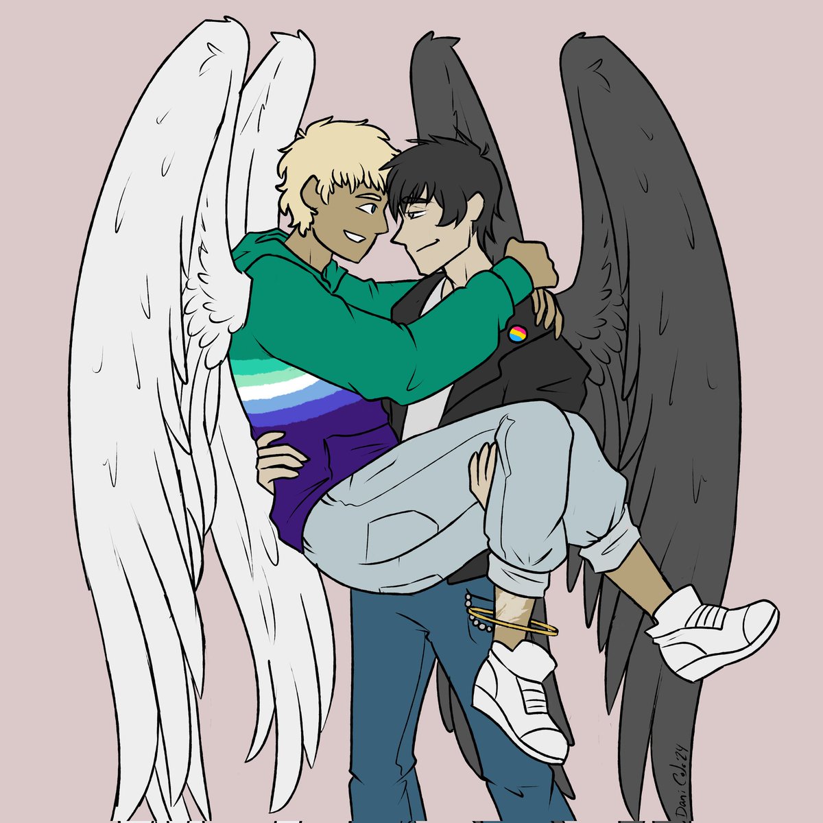 Happy #Pridemonth from Regal and Keir! 🌈🩷