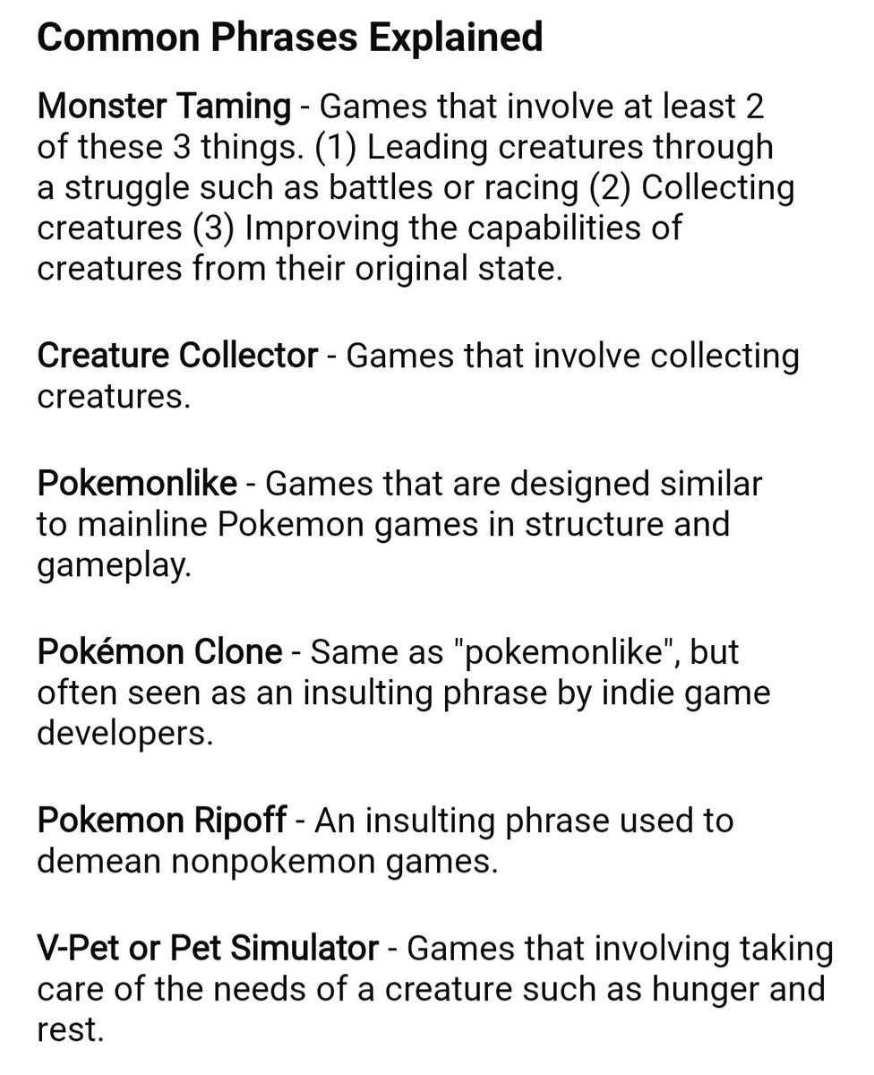 BrysonUltra's tweet photo. Just wanted to share this for game journalists. 

#monstertaming #creaturecollector #monstercatcher #pokemon #digimon #pokemonlike #fakemon https://t.co/RlIwxWGoCP