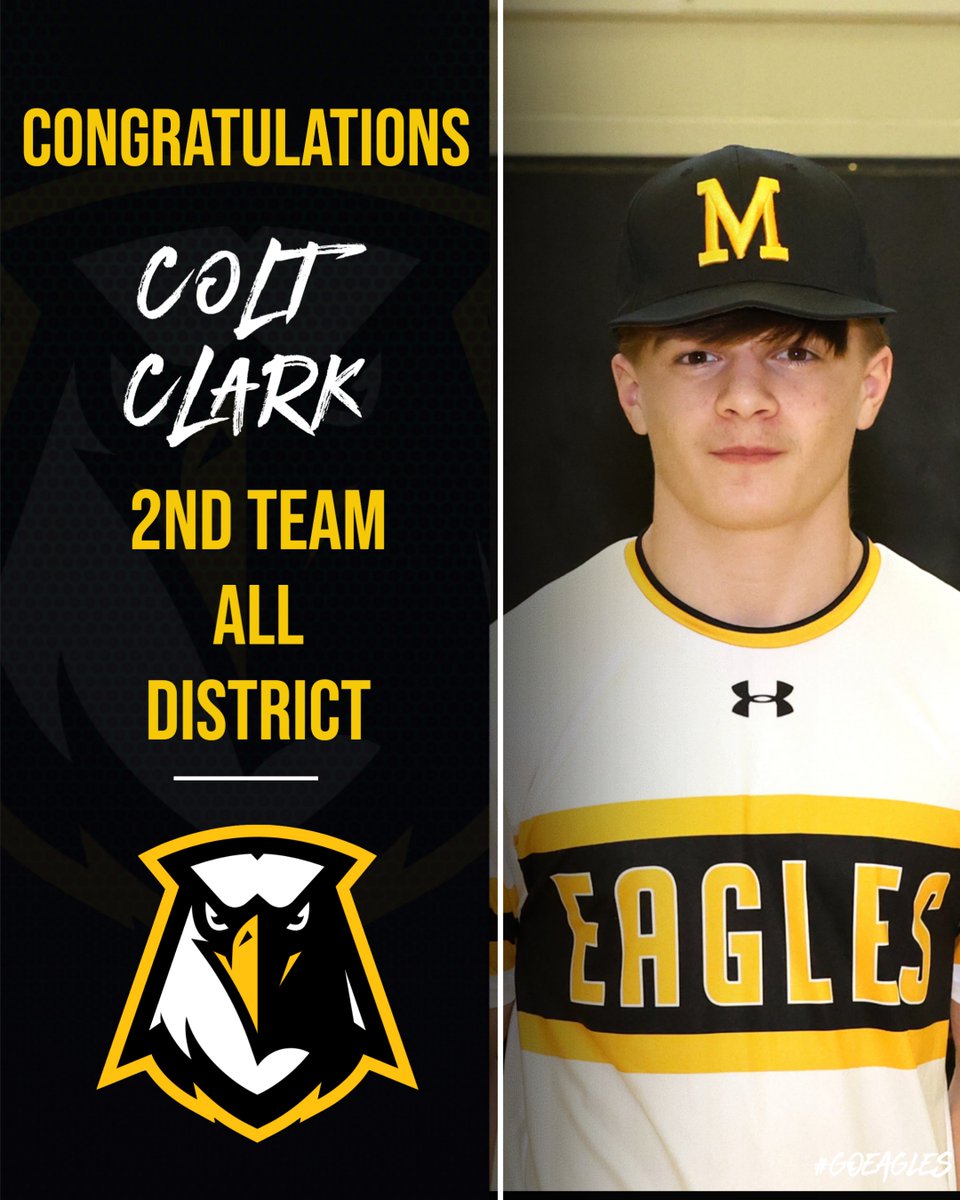 mhsgoeagles's tweet photo. Congratulations to Colt Clark on making 2nd Team All District. https://t.co/uF8A3aCMr5