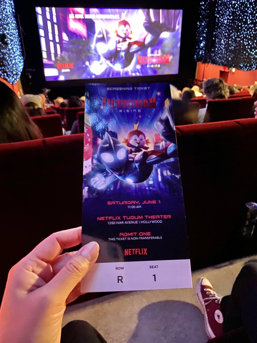 #UltramanRising screening! Incredible film that our whole family enjoyed. It is a feast for the eyes and completely heartwarming. Watch it on the big screen if you can!! Congrats @ShannonTindle_1 and crew!!! 👏👏👏