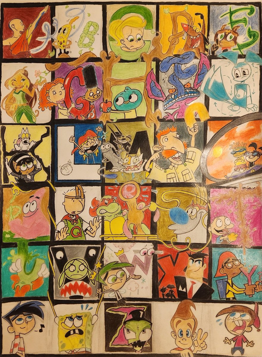Say your ABC'S... with the Nicktoons!

(I did this as a little college project a while back.)
