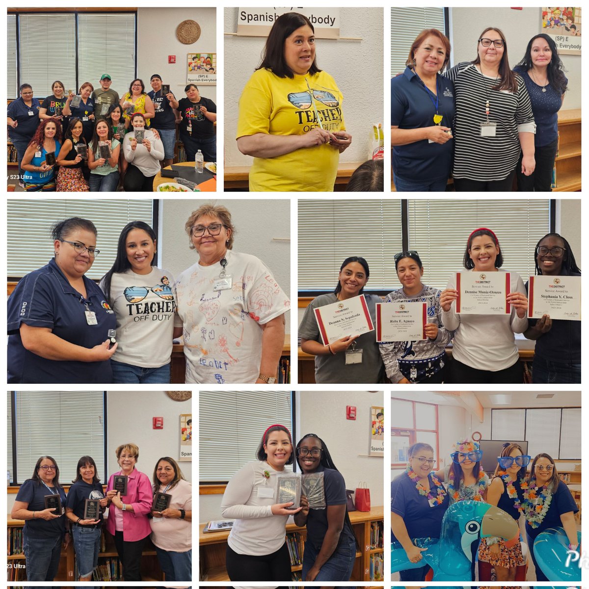 zeila_wittke's tweet photo. Finished the year strong with celebrations of recognition for years of service @YsletaISD, retirements, and bitter sweet farewells.💙🤍💙 #AztecSquad #AztecsMakingADifference #OneSchoolOneTeam #OFOD #THEDISTRICT https://t.co/uYw7UfRcz1
