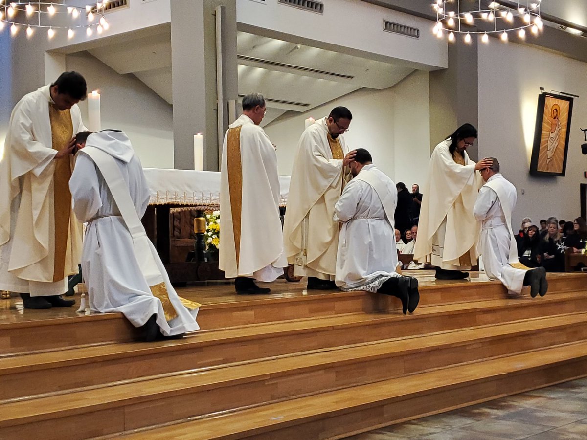 "I value and honor the choice they've made to give their lives to the Church; to #JesusChrist. It's beautiful to see them laying down their lives and taking that responsibility." -- worshipper at the ordination of three new priests for <a href="/PhoenixDiocese/">Phoenix Diocese</a> Saturday.  <a href="/thecatholicsun/">The Catholic Sun</a>